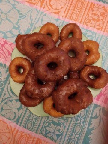 Donuts fritos superfáciles.