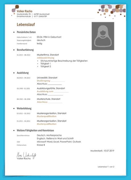 Lebenslauf Modell Download Diese Können Sie In Microsoft Word Für Ihre Perfekt Inspiration Anpassen
