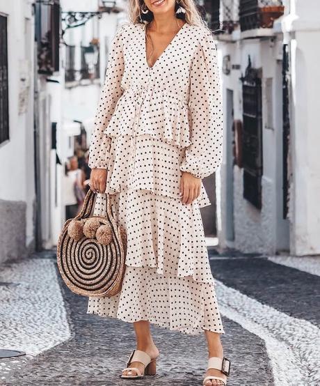 Falda Volantes Lunares Zara