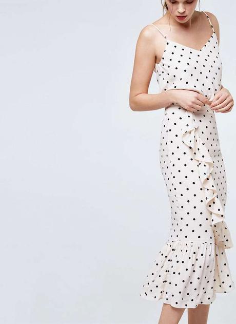 Falda Volantes Lunares Zara