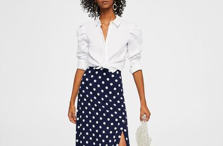 Falda Volantes Lunares Zara