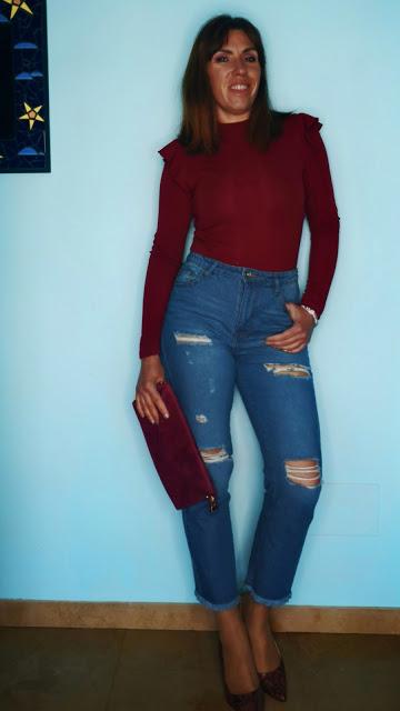 Cómo combino JEANS (vaqueros madre