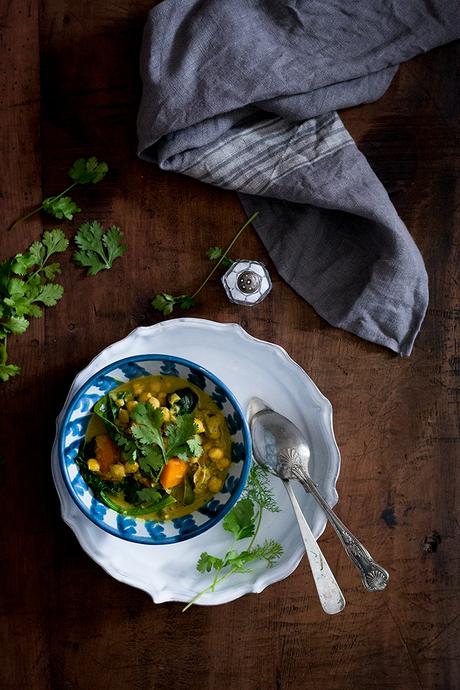 CURRY DE GARBANZOS Y ESPINACAS