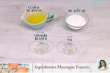 Ingredientes Merengue Frances