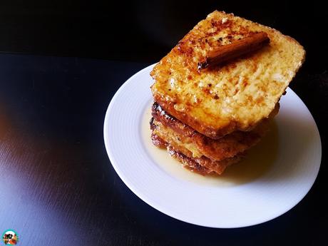Torrijas de pan de  mantequilla