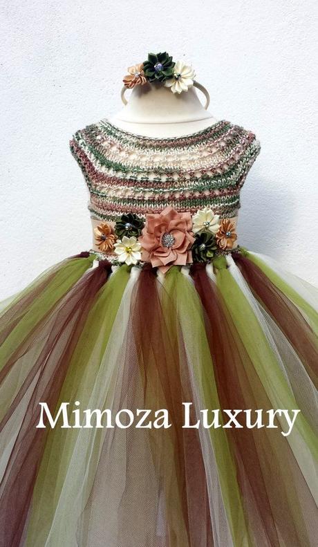 Falda De Tul Verde Militar