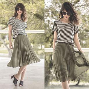 Falda De Tul Verde Militar