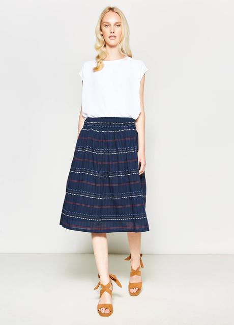 Falda Midi Rayas