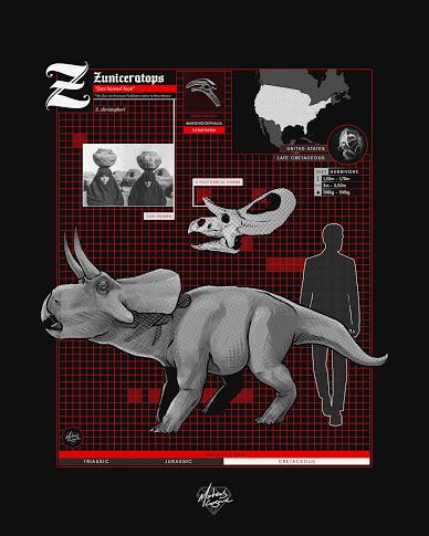 El abecedario dinosauriano de Mateus Cosme