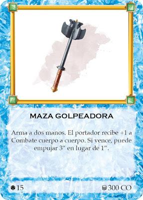 Cartas de objetos para Frostgrave en español por El Cid Frikeador
