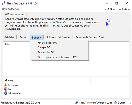 Cómo eliminar archivos de forma de segura y evitar su recuperación Blank-And-Secure