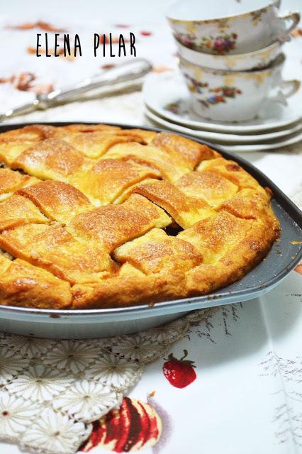 ´Pie´ de manzana, pera y crumble de avena