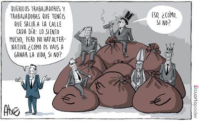 Una monarquía opaca y fuera de control.