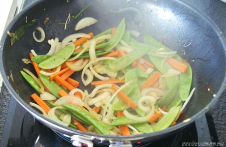 Verduras con salsa teriyaki