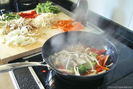 Verduras con salsa teriyaki