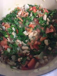 MINESTRONE CON ALUBIAS  Y UN TOQUE DE PESTO