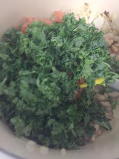 MINESTRONE CON ALUBIAS  Y UN TOQUE DE PESTO