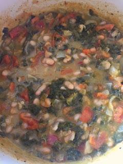 MINESTRONE CON ALUBIAS  Y UN TOQUE DE PESTO