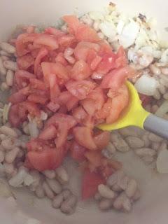 MINESTRONE CON ALUBIAS  Y UN TOQUE DE PESTO