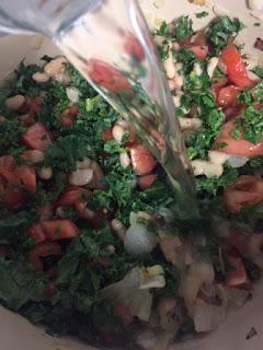 MINESTRONE CON ALUBIAS  Y UN TOQUE DE PESTO