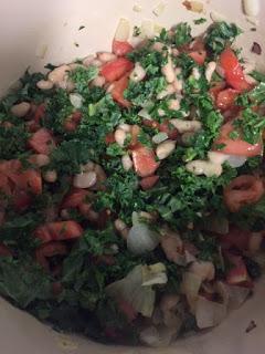 MINESTRONE CON ALUBIAS  Y UN TOQUE DE PESTO