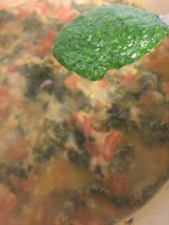 MINESTRONE CON ALUBIAS  Y UN TOQUE DE PESTO