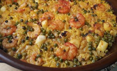 ARROZ MARINERO AL HORNO  ...CON LO QUE TENÍA EN LA NEVERA