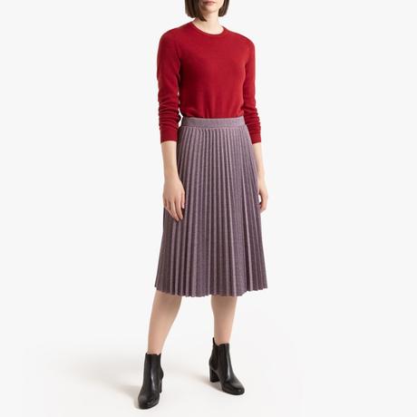 Falda Plisada Burdeos