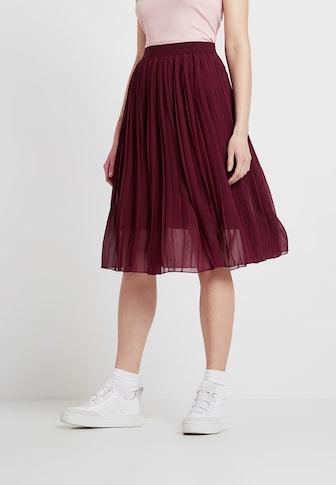 Falda Plisada Burdeos