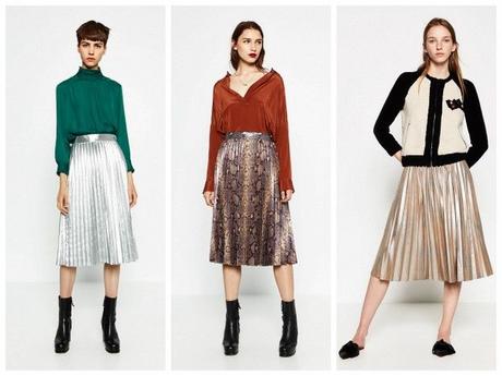 Falda Plisada Burdeos