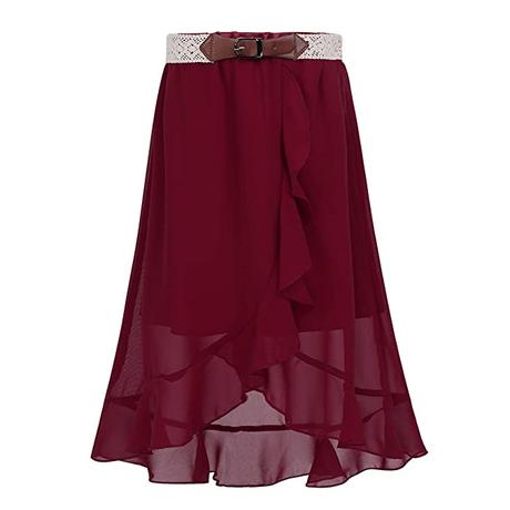 Falda Plisada Burdeos