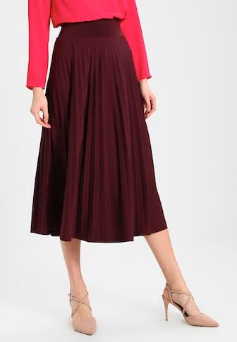 Falda Plisada Burdeos