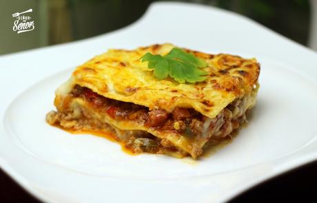 Lasaña de carne casera, receta tradicional italiana