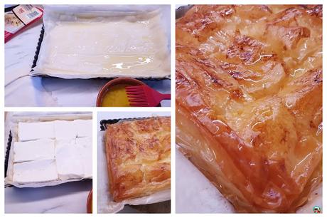 Pastel árabe de queso y pistachos