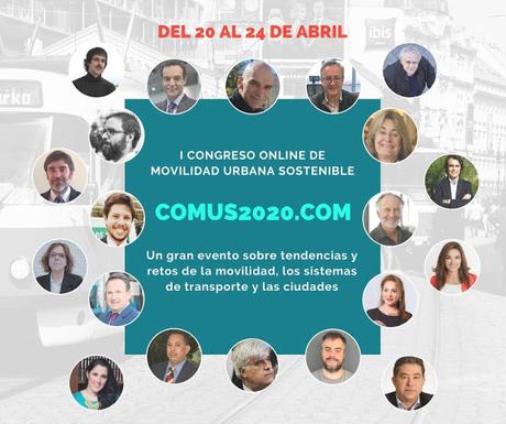 COMUS 2020: Congreso abierto y on-line sobre movilidad urbana sostenible