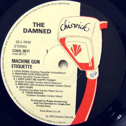 The Damned -Machine gun etiquette Lp 1979