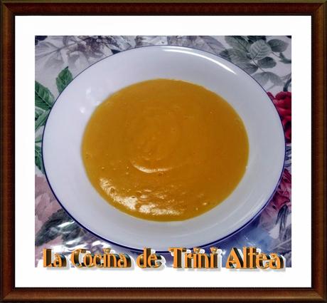 PURÉ DE CALABAZA CON LECHE DE ALMENDRA