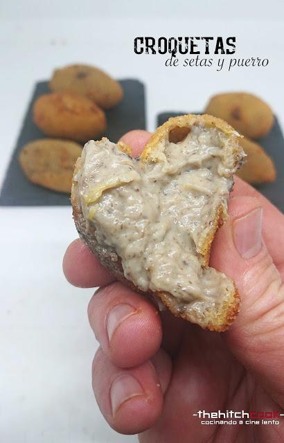 CROQUETAS DE SETAS Y PUERRO