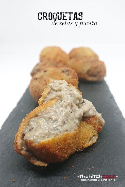 CROQUETAS DE SETAS Y PUERRO