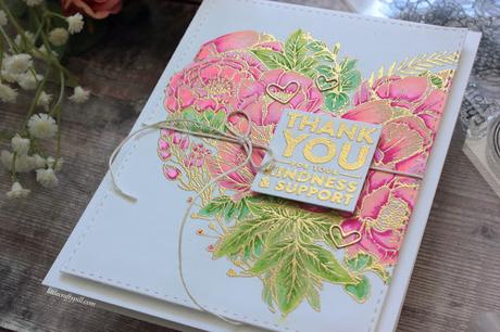 Embossed Floral Heart