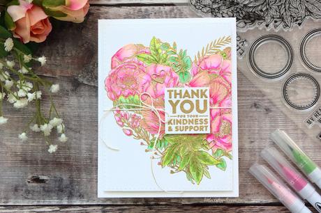 Embossed Floral Heart