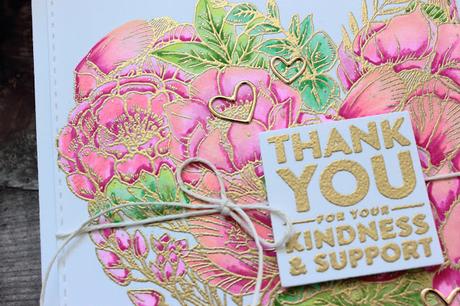 Embossed Floral Heart