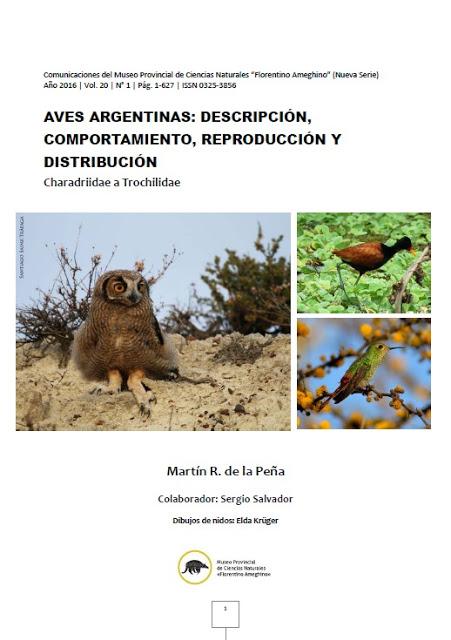 Aves Argentinas: descripción, comportamiento, reproducción y distribución