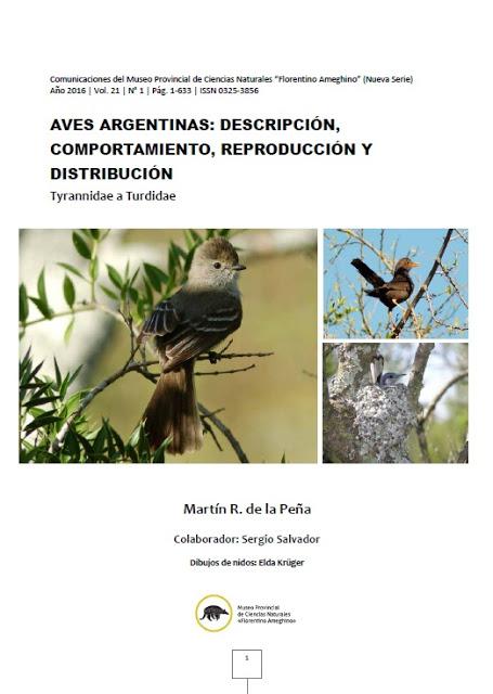 Aves Argentinas: descripción, comportamiento, reproducción y distribución