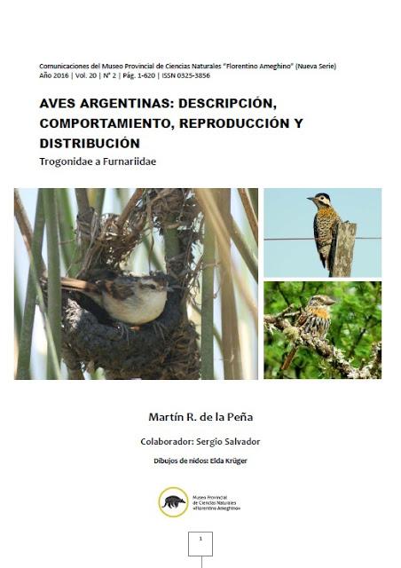 Aves Argentinas: descripción, comportamiento, reproducción y distribución