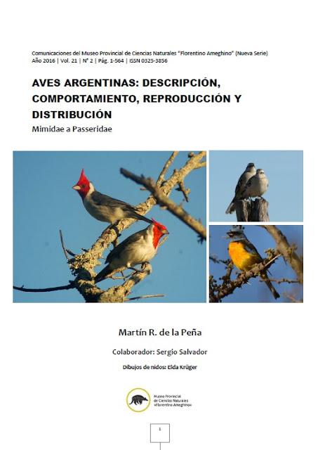 Aves Argentinas: descripción, comportamiento, reproducción y distribución