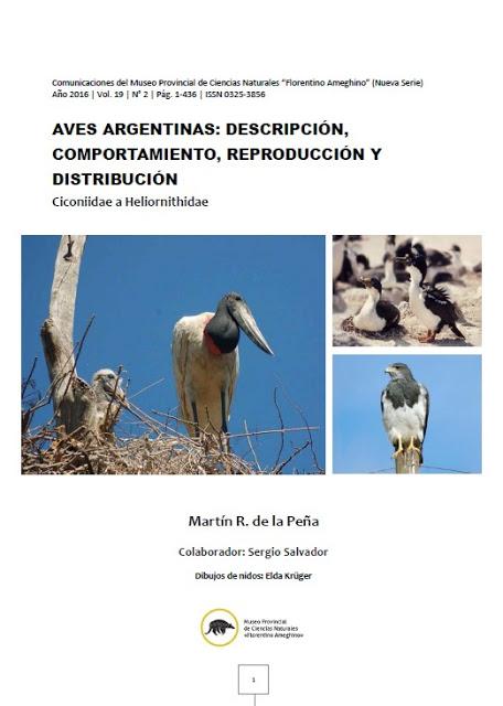 Aves Argentinas: descripción, comportamiento, reproducción y distribución