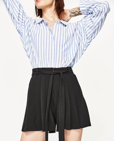 Falda Bermuda Estampada Zara