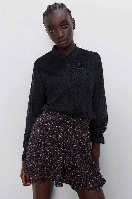 Falda Bermuda Estampada Zara