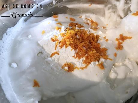 Angel food de naranja sin gluten Angel food de naranja sin gluten